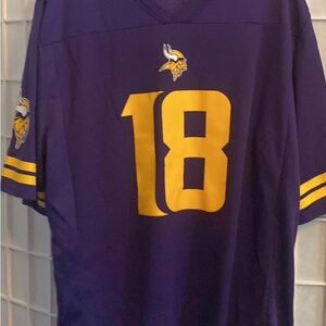 Purple and Gold Men’s Jersey with Number 18